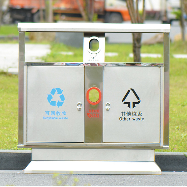 分類(lèi)環(huán)保垃圾筒（不銹鋼型）